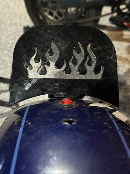Harley step plate flame