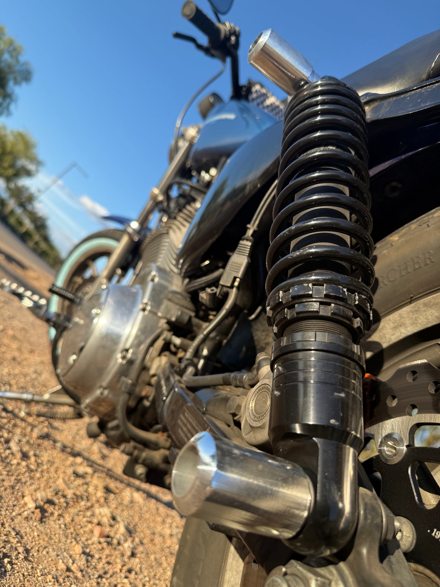 Dyna billet aluminum lower shock sliders slim series