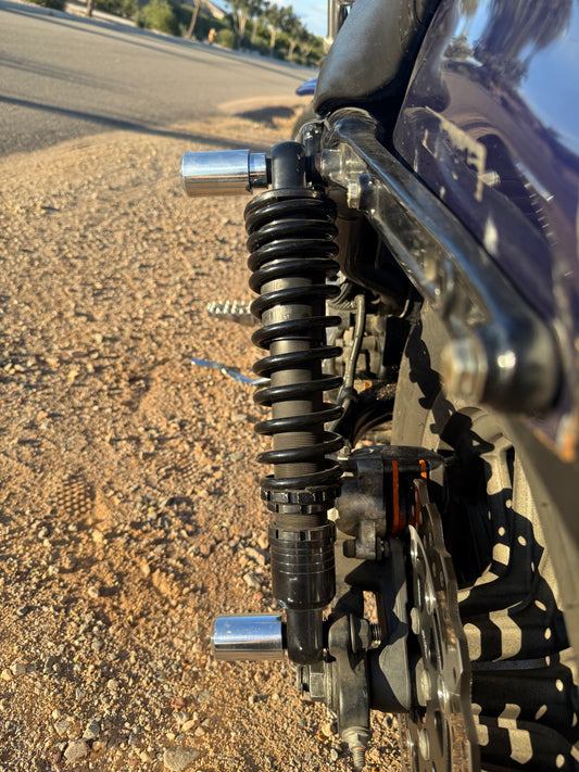 Dyna billet aluminum lower shock sliders slim series